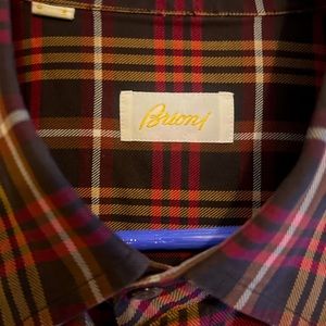 Size XL Mens Brioni Button down shirt. Made in Italy. Great pre owned condition